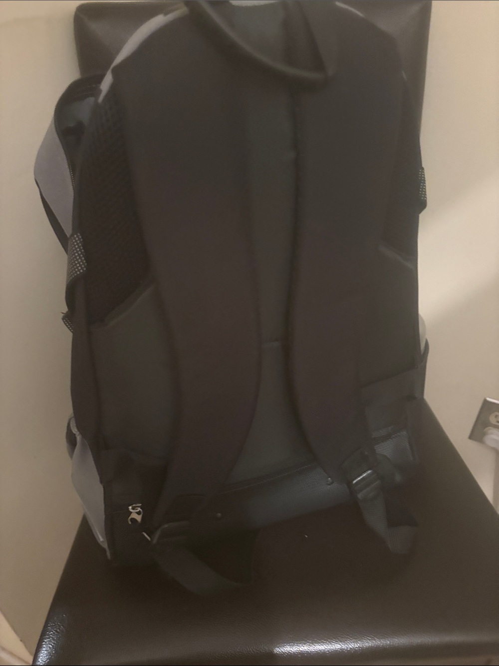 Gray and Black Rolling Backpack - Picture 10 of 12